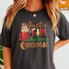 Just A Girl Who Loves Christmas Holiday Shirt T-shirt S-5XL