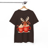 Festive Reindeer Coffee Holiday Family Shirt T-shirt S-5XL