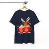 Festive Reindeer Coffee Holiday Family Shirt T-shirt S-5XL