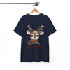 Festive Reindeer Holiday Cozy Winter Crewneck Shirt T-shirt S-5XL
