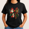 Festive Coquette Holiday Snowman Reindeer Winter Shirt T-shirt S-5XL
