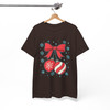 Retro Coquette Christmas Cherries Festive Holiday T-shirt S-5XL