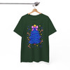 Glitter Coquette Christmas Tree Colorful Holiday T-shirt S-5XL