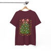 Colorful Coquette Christmas Ornament Glitter Bow T-shirt S-5XL