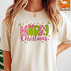 Coquette Bow Christmas Tree Merry Holiday Crewneck Shirt T-shirt S-5XL