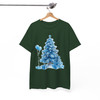 Coquette Blue Bow Christmas Tree Preppy Holiday T-shirt S-5XL
