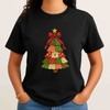 Disco Ball Coquette Christmas Bow Holiday T-shirt S-5XL