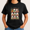 Christmas Ghost Reading Cozy Holiday Book Lover T-shirt S-5XL