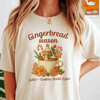 Gingerbread Holiday Cozy Christmas Latte Crewneck T-shirt S-5XL