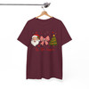 Santa Coquette Bow Candy Cane Christmas Holiday Shirt T-shirt S-5XL