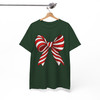 Candy Cane Bow Christmas Coquette New Year Holiday Shirt T-shirt S-5XL