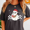 Santa Ghost Boo Xmas Cute Holiday Gift T-shirt S-5XL