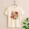 Cute Ghost Holiday Lights Spooky Merry Xmas T-shirt S-5XL