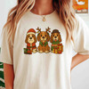 Basset Hound Christmas Santa Lights Sweater T-shirt S-5XL