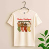 Basset Hound Christmas Santa Hat Funny T-shirt S-5XL