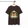 Patchwork Ghost Floral Xmas Lights Santa Hat Cute Holiday T-shirt S-5XL