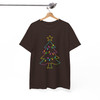 Neon Coquette Christmas Reindeer Colorful Bow T-shirt S-5XL