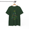 Neon Coquette Christmas Reindeer Colorful Bow T-shirt S-5XL