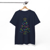 Neon Coquette Christmas Reindeer Colorful Bow T-shirt S-5XL