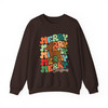 Cozy Holiday Reindeer Winter Christmas Crewneck Sweatshirt S-5XL