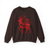 Cozy Winter Holiday Reindeer Graphic Christmas Sweatshirt S-5XL