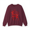 Cozy Winter Holiday Reindeer Graphic Christmas Sweatshirt S-5XL