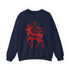 Cozy Winter Holiday Reindeer Graphic Christmas Sweatshirt S-5XL