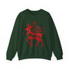 Cozy Winter Holiday Reindeer Graphic Christmas Sweatshirt S-5XL