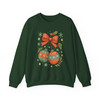 Coquette Christmas Cherries Girly Holiday Crewneck Sweatshirt S-5XL