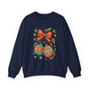 Coquette Christmas Cherries Girly Holiday Crewneck Sweatshirt S-5XL