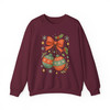 Coquette Christmas Cherries Girly Holiday Crewneck Sweatshirt S-5XL