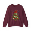 Coquette Christmas Ornament Bow Disco Ball Sweatshirt S-5XL