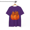 Pink Pumpkin Coquette Bow Faux Glitter Autumn T-shirt S-5XL