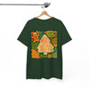 Boho Floral Retro Christmas Tree Gingerbread Girly Holiday T-shirt S-5XL