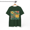 Give Thanks Retro Boho Floral Pumpkin Fall T-shirt S-5XL