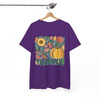 Give Thanks Retro Boho Floral Pumpkin Fall T-shirt S-5XL