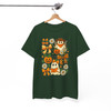 Vintage Halloween Ghost Coquette Floral Pumpkin Bow T-shirt S-5XL