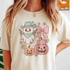 Adorable Halloween Cat Spooky Pumpkin Fall T-shirt S-5XL