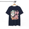 Adorable Halloween Cat Spooky Pumpkin Fall T-shirt S-5XL