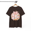 Pink Pumpkin Ghost Kawaii Halloween Floral T-shirt S-5XL