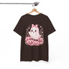 Pink Halloween Ghost Coquette Fall Design T-shirt S-5XL