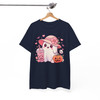 Halloween Ghost Bubble Tea Pumpkin Sublimation T-shirt S-5XL