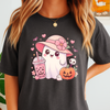Halloween Ghost Bubble Tea Pumpkin Sublimation T-shirt S-5XL