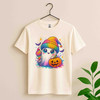 Ghost Halloween Kawaii Pumpkin Rainbow Drink T-shirt S-5XL
