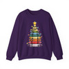 Teacher Christmas Pencil Tree Coquette Bow Holiday Sweatshirt S-5XL