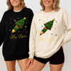 Coquette Christmas Pencil Holiday Teacher Sweatshirt S-5XL
