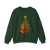 Book Tree Christmas Cozy Winter Reading Sweatshirt S-5XL