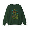 Neon Christmas Tree Coquette Bow Holly Jolly Sweatshirt S-5XL