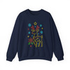 Neon Christmas Tree Coquette Bow Holly Jolly Sweatshirt S-5XL