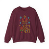 Neon Christmas Tree Coquette Bow Holly Jolly Sweatshirt S-5XL